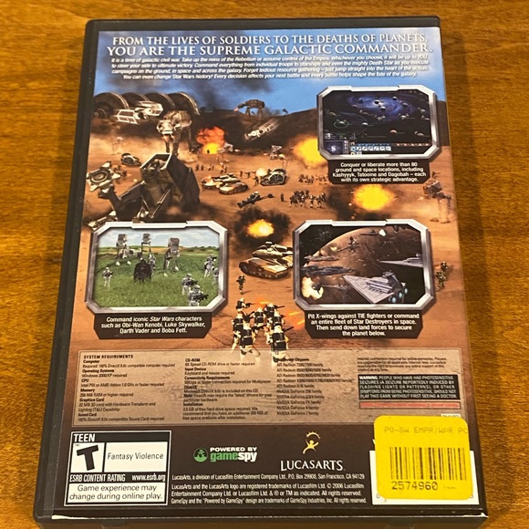 Star Wars: Empire at War (PC, 2006) 2 Disc Set - Picture 3 of 3